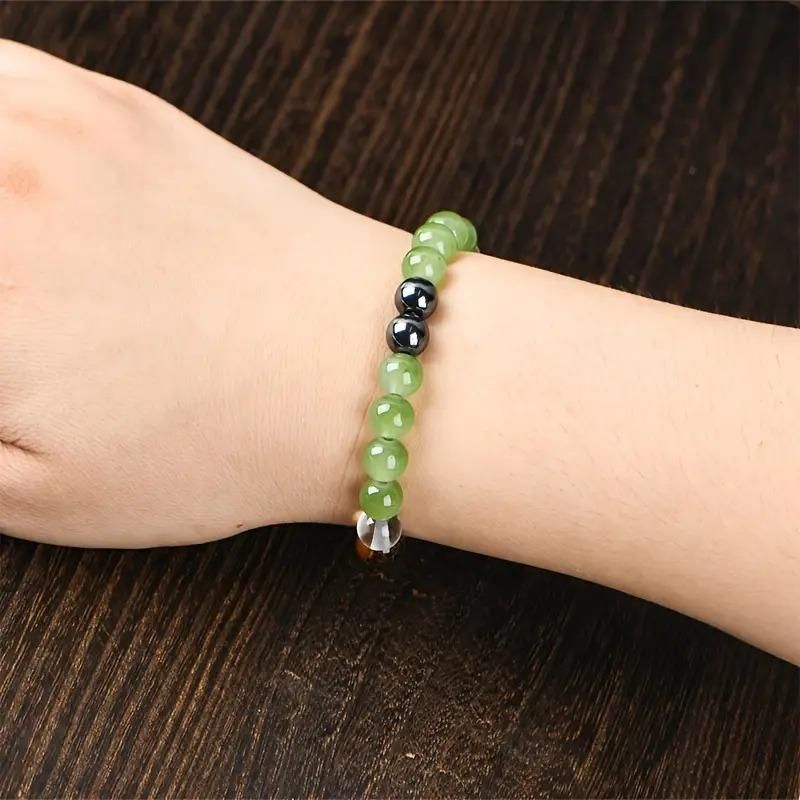 Tiger's Eye Stone & Crystal Beads Bracelet โ Pack of 2