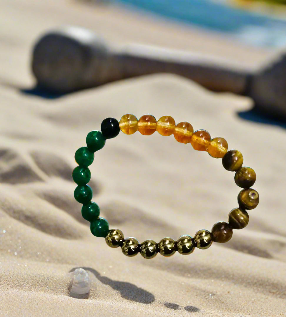 Money & Concentration Bracelet – Wealth & Focus Crystal Energy (1 Piece)