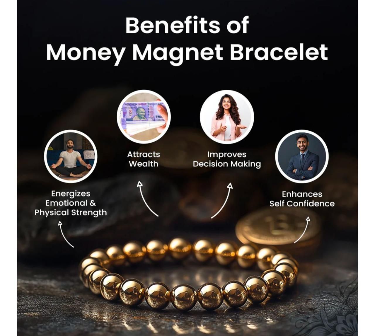 Unisex Money Magnet Bracelet โ Attract Abundance with Style