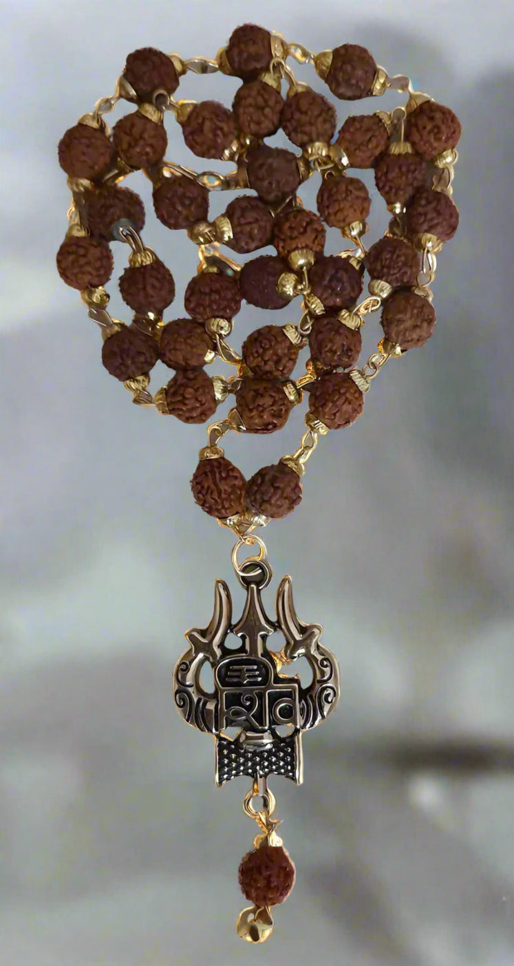 BD Latest Rudraksha Gold Plated Chain โ Bold Devotion, Timeless Style