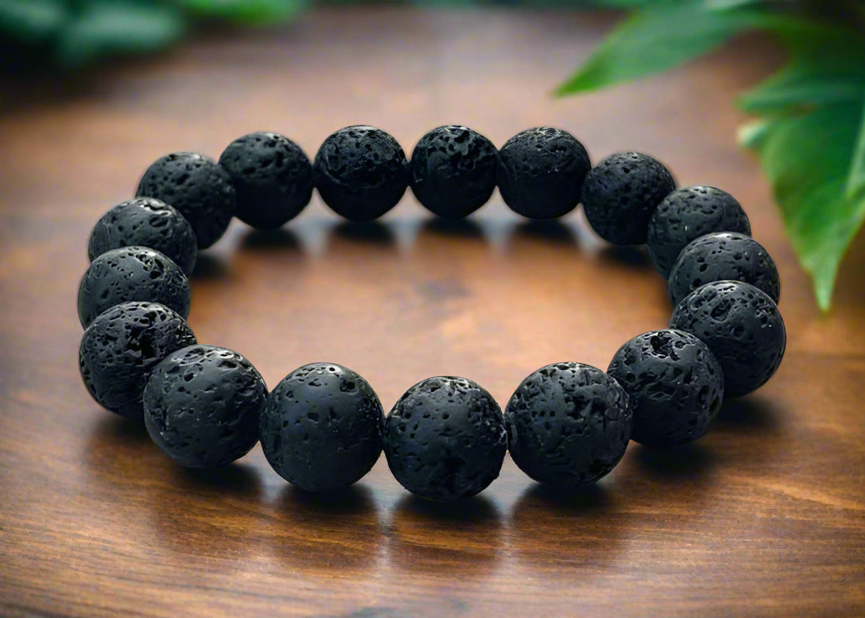 Natural Lava Rock Bracelet