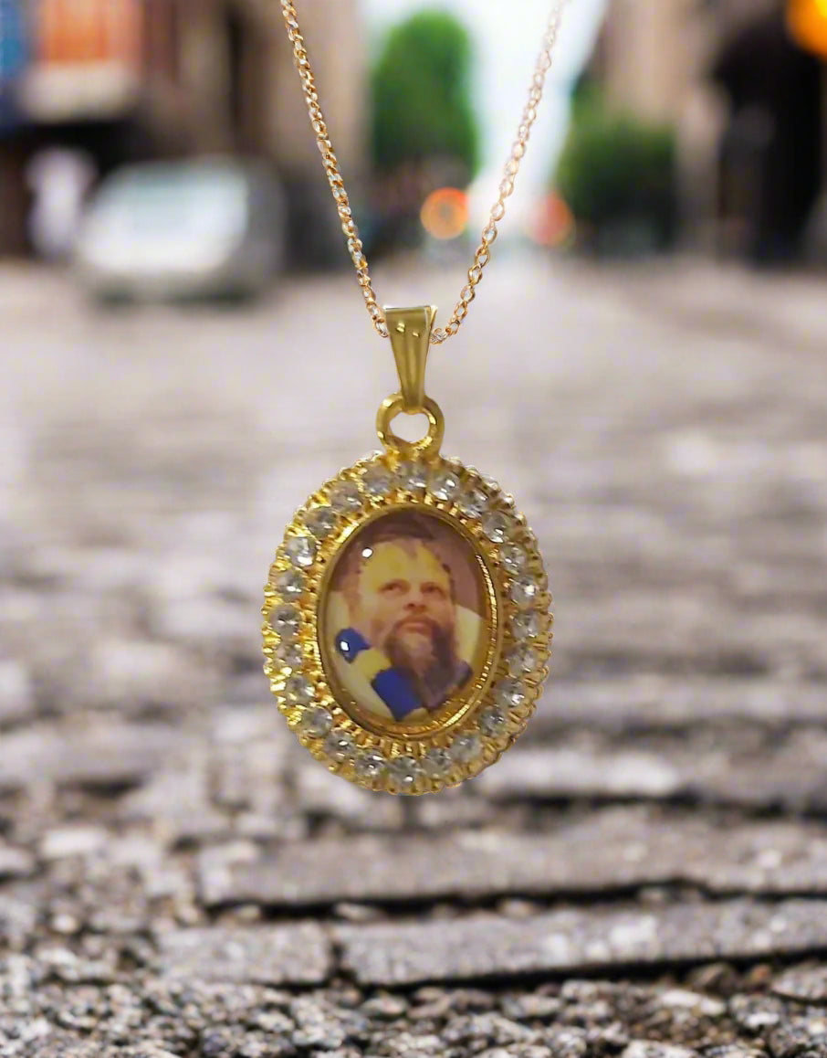 Premanand Maharaj Pendant with Chain – Sterling Silver (Pack of 1)