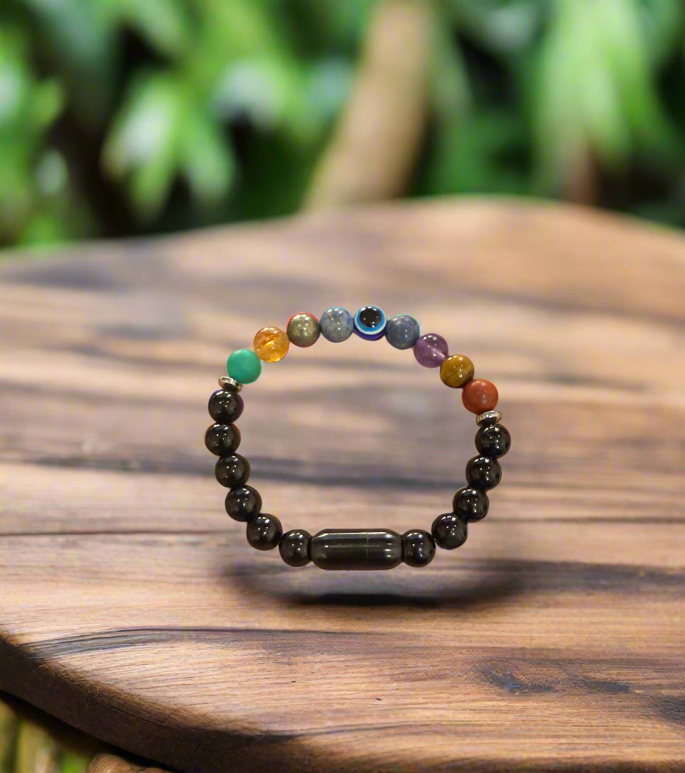 Super 9 Chakra Bracelet – Balance Your Energy, Heal Your Life (Unisex, Pack of 1)