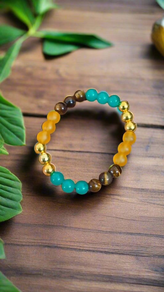 Natural Money Beads Bracelet – Attract Prosperity with Every Step