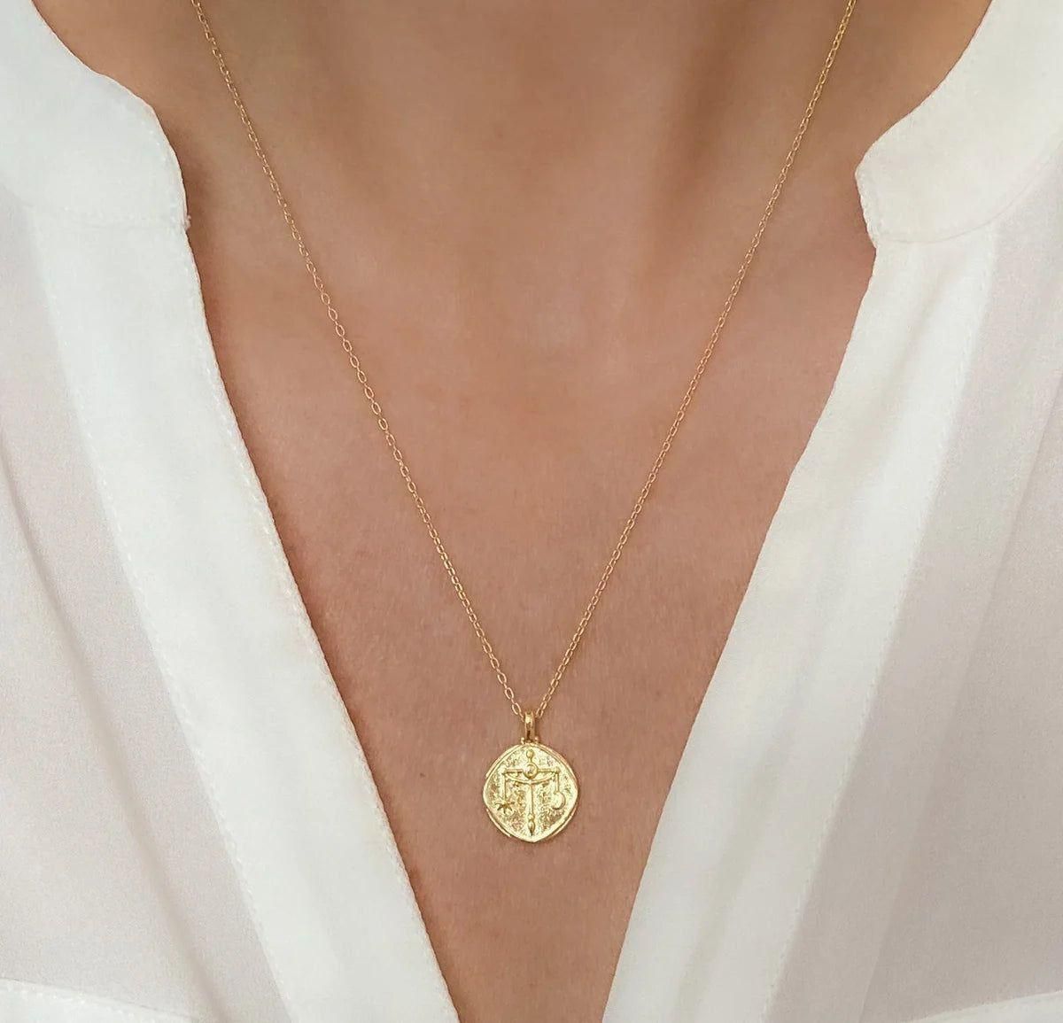 Gold Plated Zodiac Sign Necklace – Wear Your Stars in Style