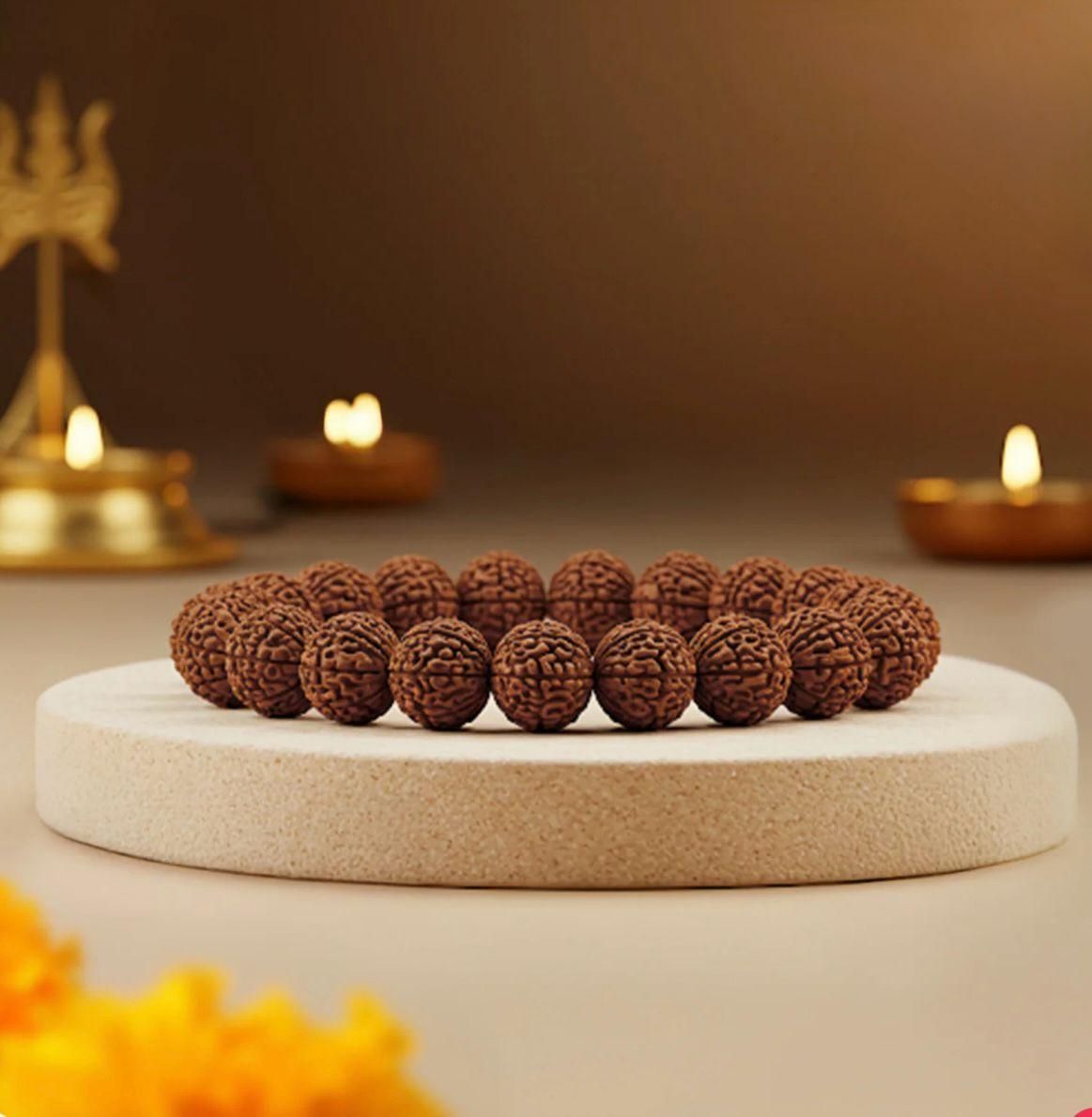 5 Mukhi Rudraksha Bracelet – Pack of 1 (Original & Energized)