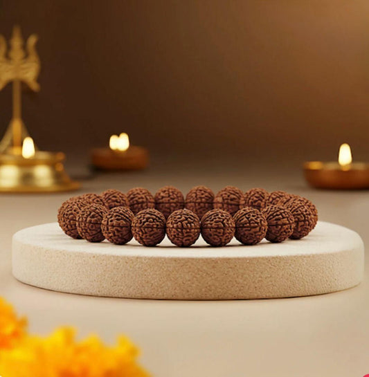 5 Mukhi Rudraksha Bracelet – Pack of 1 (Original & Energized)