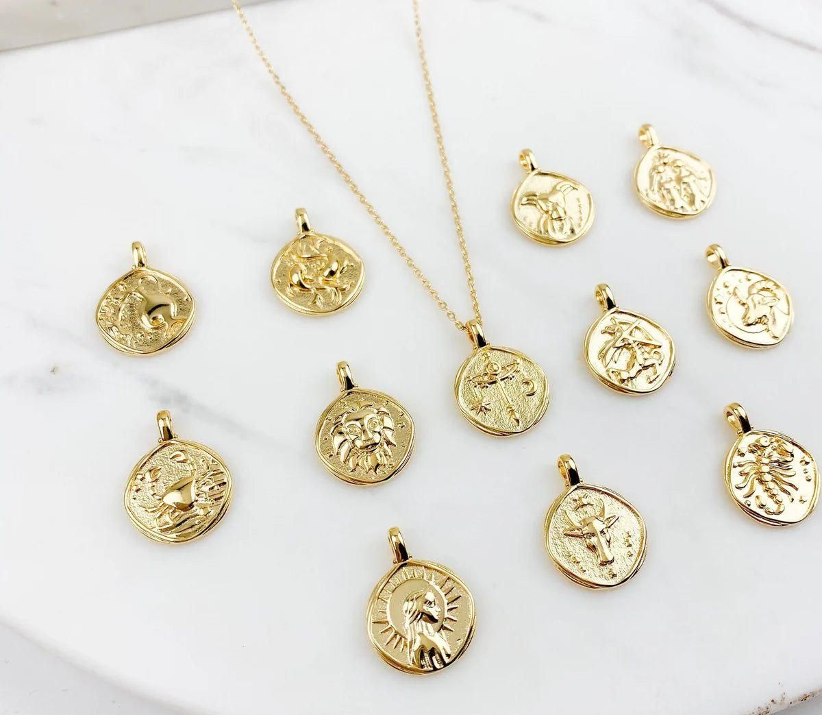 Gold Plated Zodiac Sign Necklace – Wear Your Stars in Style