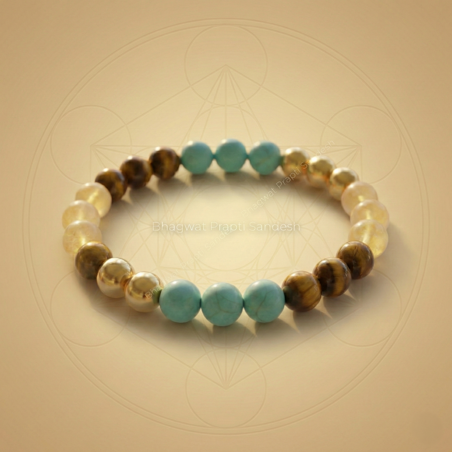 Vastu Healing Natural Money Beads Bracelet for Income Growth & Stability