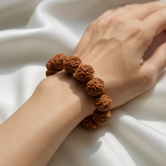 7 Mukhi Rudraksha Bracelet – Energized for Wealth, Protection & Inner Strength