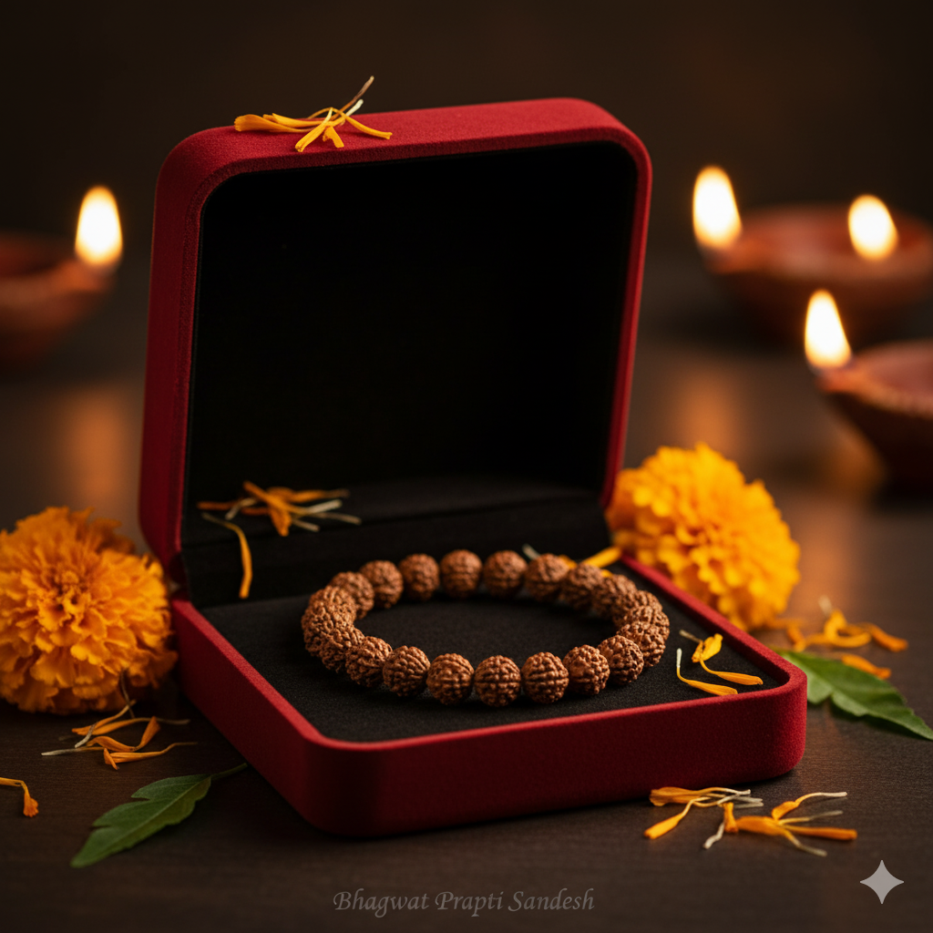5 Mukhi Rudraksha Bracelet for Peace, Protection & Spiritual Balance