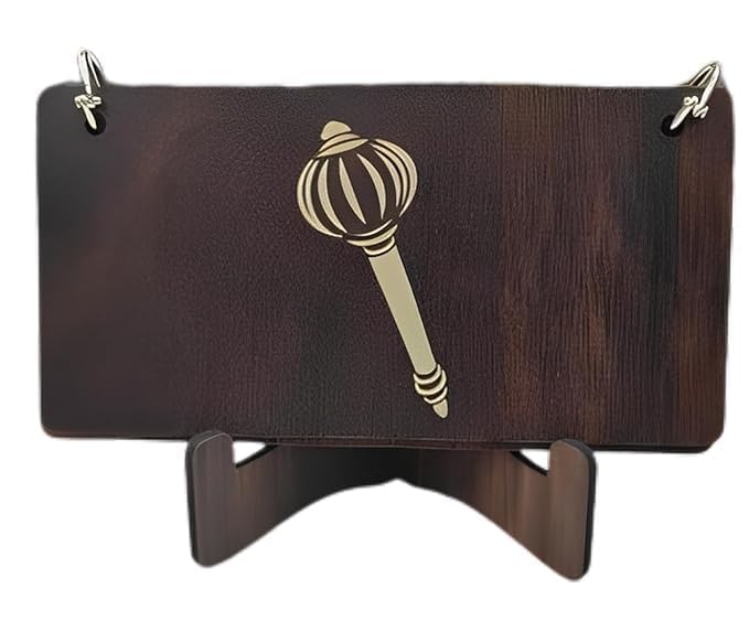 Wooden Hanuman Chalisa Decor with Stand – Divine Presence for Every Space