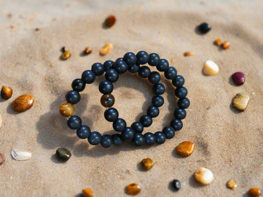 Crystal Black Tourmaline & Tiger Eye Bracelet – Pack of 2