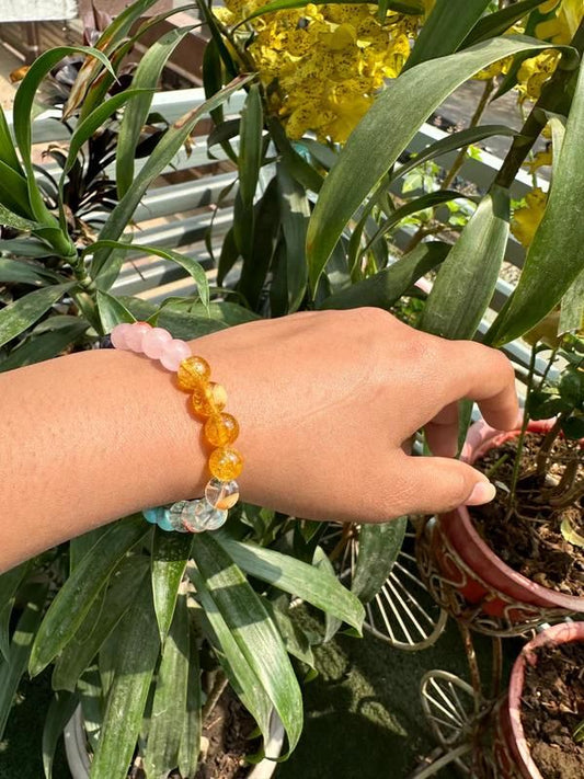 Education Crystal Beads Bracelet – Focus, Wisdom & Inner Calm