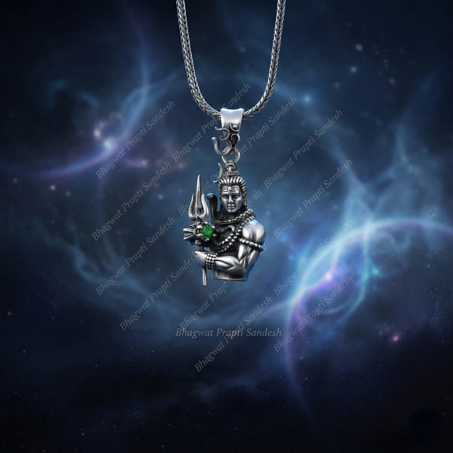 Spiritual Mahadev Locket with Chain for Protection & Peace