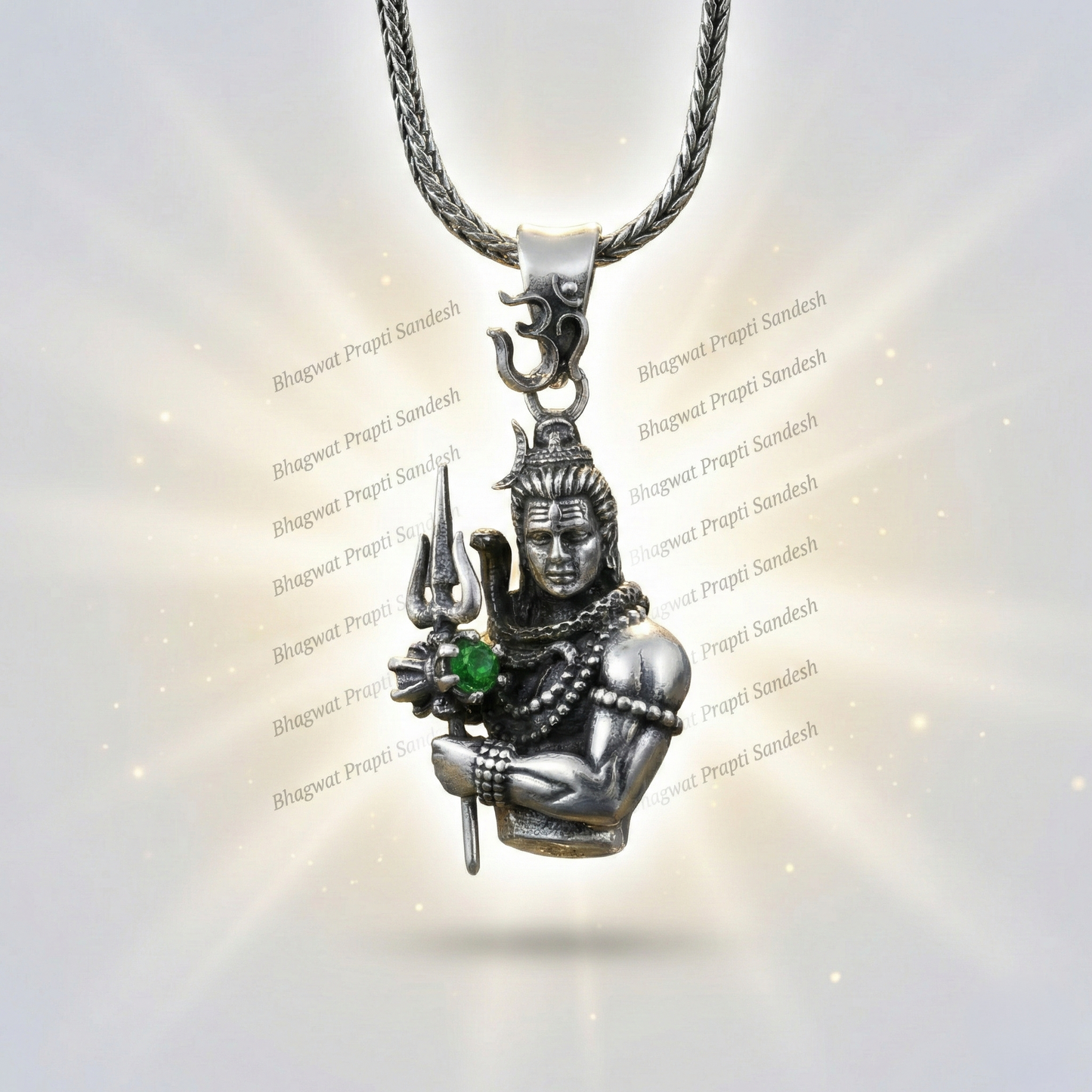 Spiritual Mahadev Locket with Chain for Protection & Peace