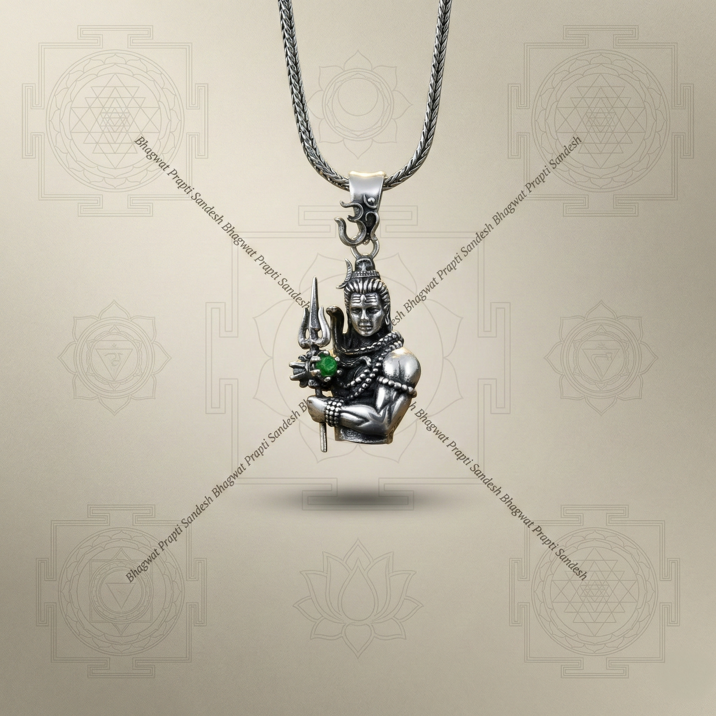Spiritual Mahadev Locket with Chain for Protection & Peace