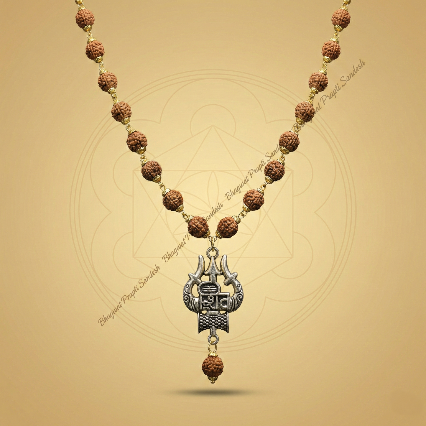 Premium Rudraksha Gold-Plated Chain for Devotion, Strength & Divine Energy
