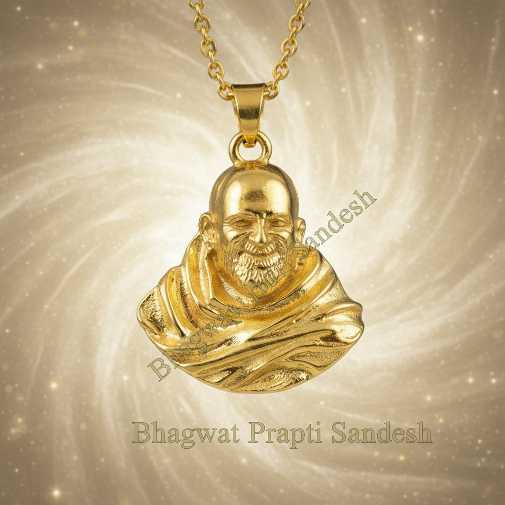 Neem Karoli Baba Devotional Pendant for Men – Faith, Strength & Blessings
