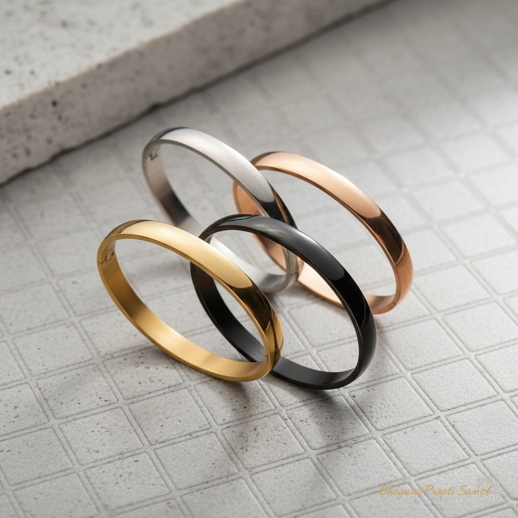 Stainless Steel Kada Bracelet for Men