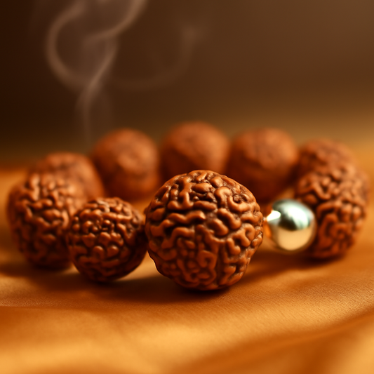 7 Mukhi Rudraksha Bracelet – Energized for Wealth, Protection & Inner Strength