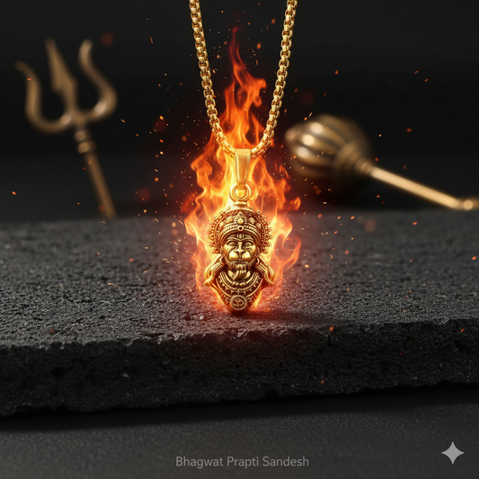 Lord Hanuman Pendant with Chain for Protection, Strength & Divine Blessings