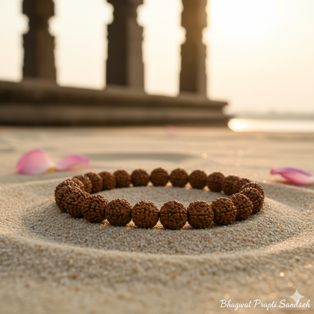 5 Mukhi Rudraksha Bracelet for Peace, Protection & Spiritual Balance