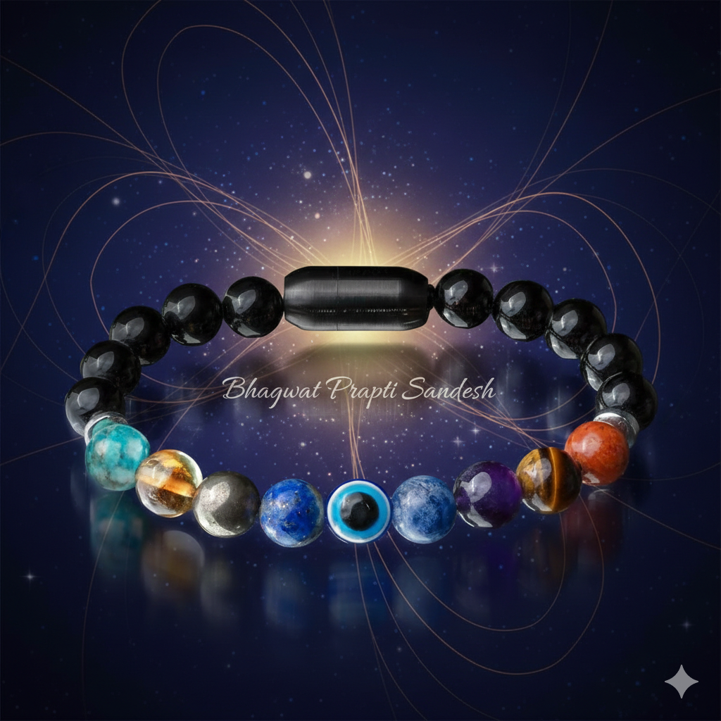 Super 9 Chakra Healing Bracelet for Energy Balance, Protection & Spiritual Growth