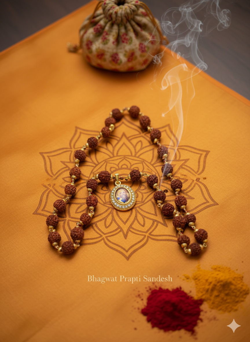 Premanand Maharaj Rudraksha Mala for Peace, Bhakti & Spiritual Protection