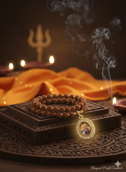 Premanand Maharaj Rudraksha Mala for Peace, Bhakti & Spiritual Protection