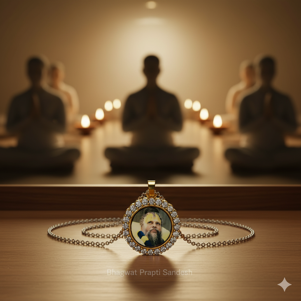 Premanand Maharaj Pendant in Sterling Silver for Peace, Bhakti & Spiritual Blessings