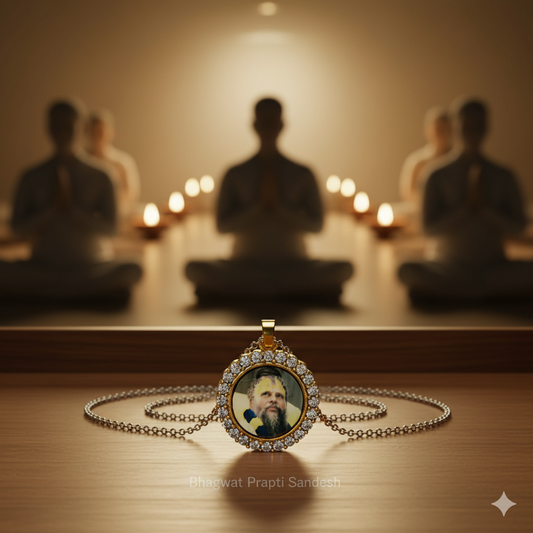 Premanand Maharaj Pendant in Sterling Silver for Peace, Bhakti & Spiritual Blessings