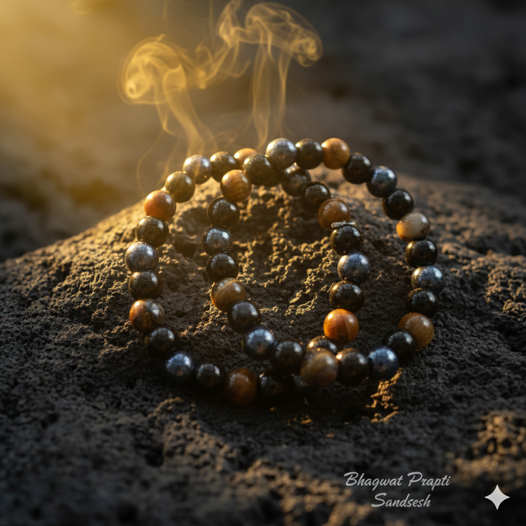 Tiger Eye Matte Black Beaded Bracelet Combo for Protection, Confidence & Energy Balance