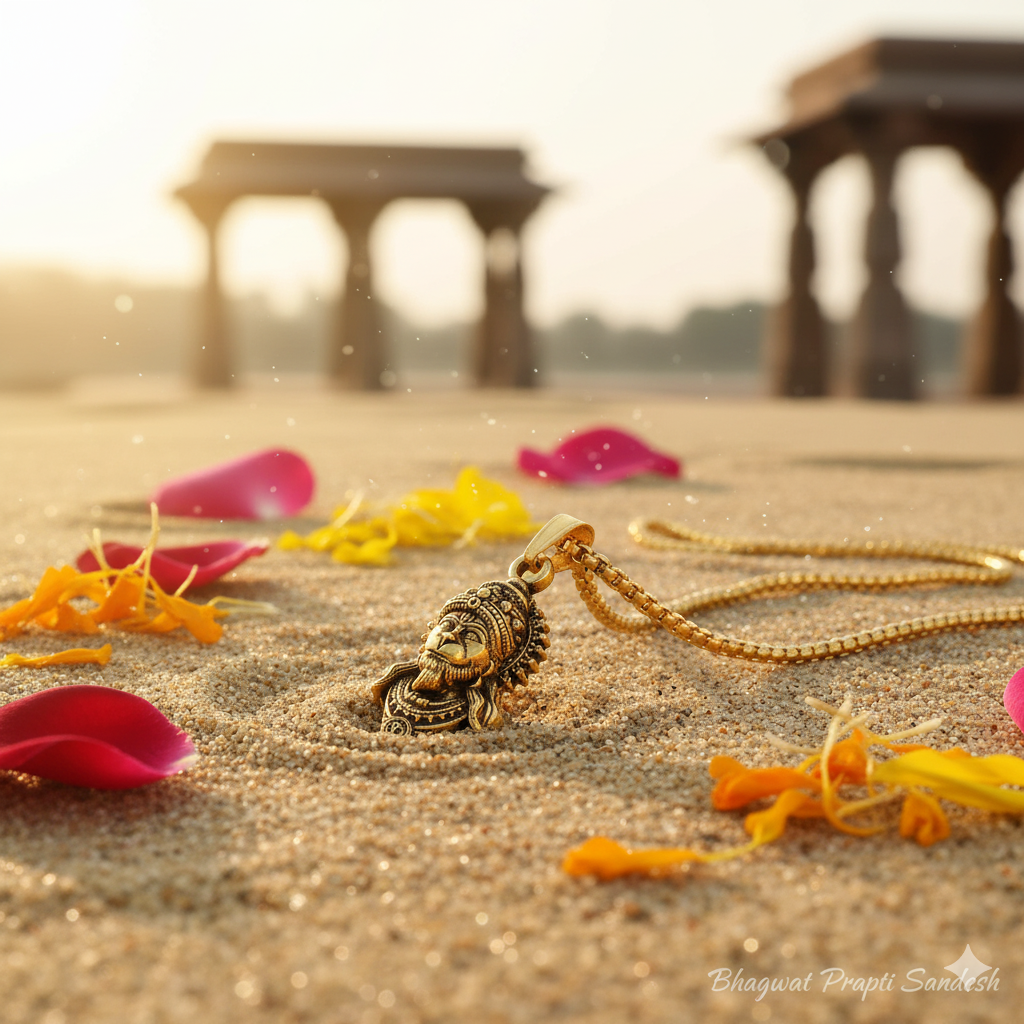 Lord Hanuman Pendant with Chain for Protection, Strength & Divine Blessings