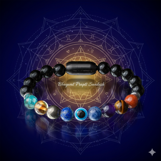 Super 9 Chakra Healing Bracelet for Energy Balance, Protection & Spiritual Growth