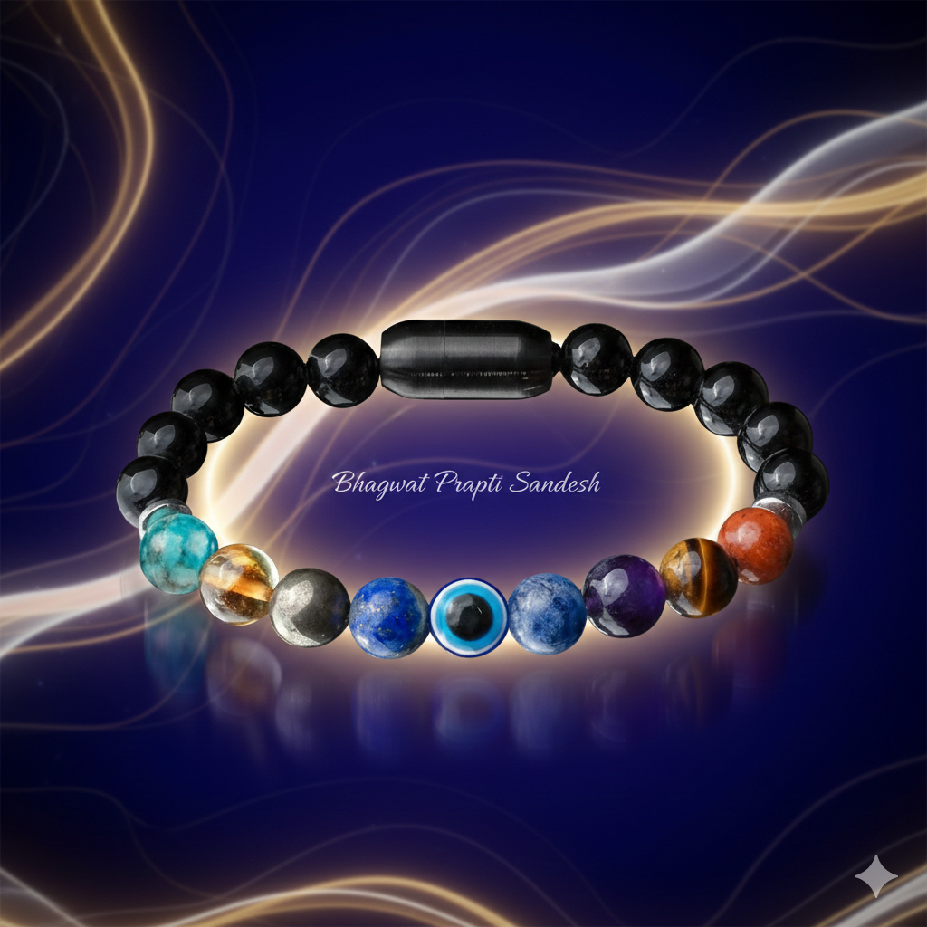 Super 9 Chakra Healing Bracelet for Energy Balance, Protection & Spiritual Growth